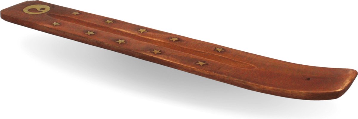 Incense Burner with Brass Inlay Ying-Yang