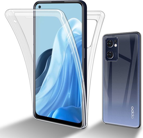 Coque Cadorabo pour Oppo FIND X5 LITE / Reno7 5G en TRANSPARENT - Housse de protection intégrale à 360° - Protection avant et arrière, protection intégrale avec protecteur d'écran