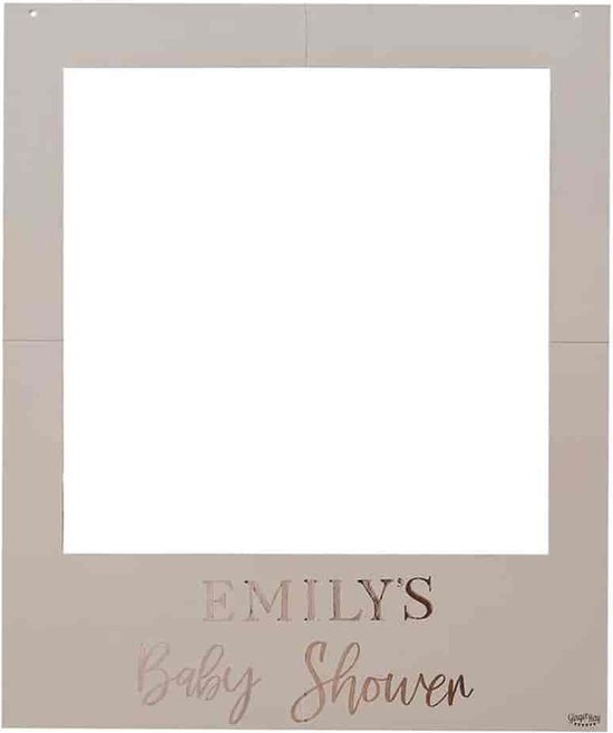 Ginger Ray BL113 Floral Baby Shower Photo Booth Frame