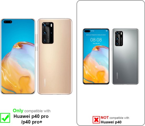 Cadorabo Hoesje geschikt voor Huawei P40 PRO / P40 PRO+ in GRIJS ZWART - Beschermhoes met magnetische sluiting, standfunctie en kaartvakje Book Case Cover Etui