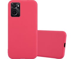 Cadorabo Hoesje geschikt voor Oppo A36 / A76 / A96 4G / K10 4G / Realme 9i in CANDY ROOD - Beschermhoes gemaakt van flexibel TPU silicone Case Cover