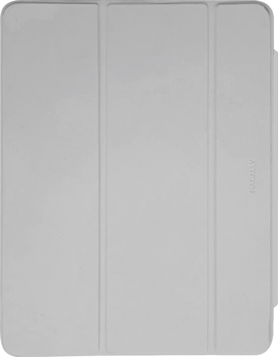 Macally BSTANDP6SA5-LG beschermhoes met standaard-functie voor 11-inch iPad Pro (4e gen./2022, 3e gen./2021)/iPad Air (M4/2026, M3/2025, M2/2024, 5e gen./2022, 4e gen./2020) - Ook compatibel met Apple Pencil - Licht grijs