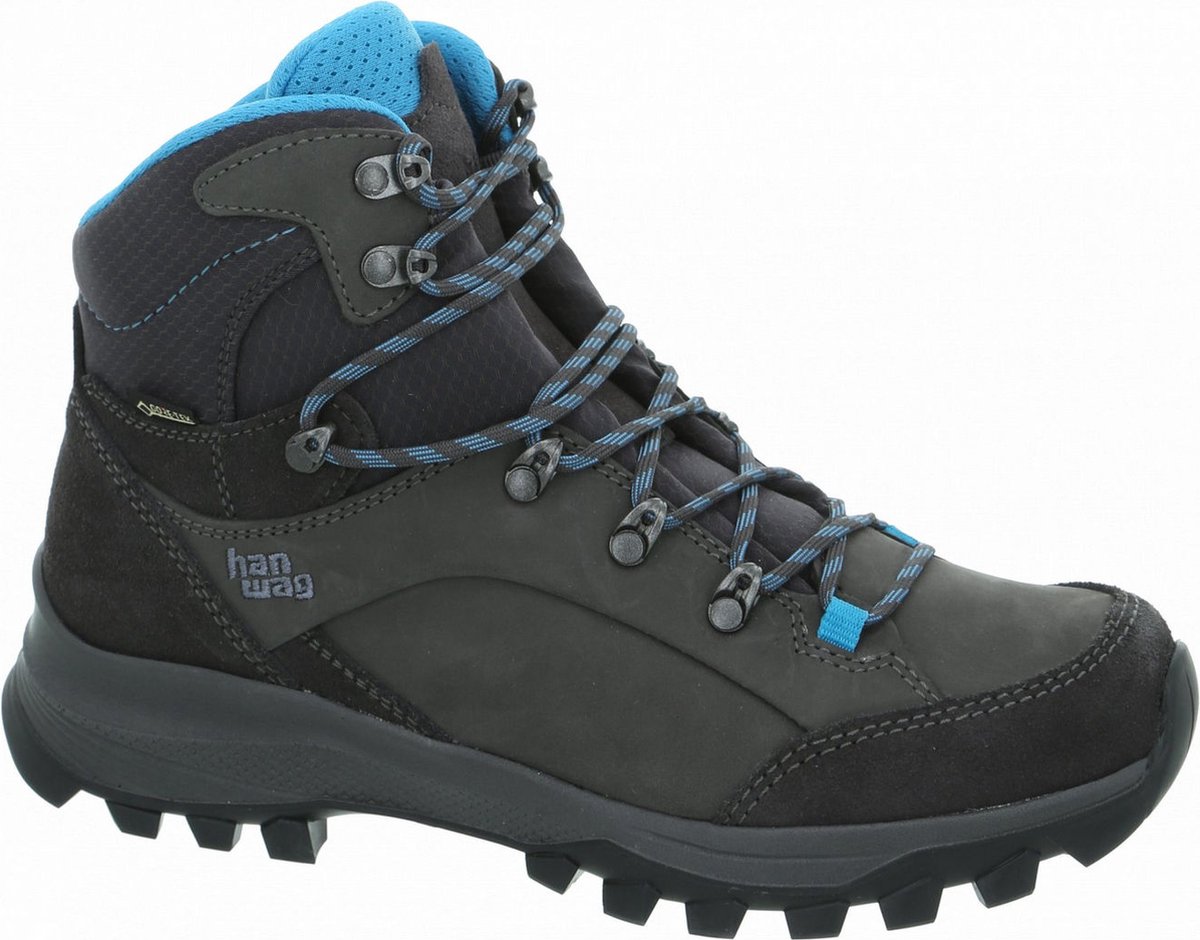 Hanwag Banks GTX Lady Asphalt_ocean Schoenen Wandelschoenen Halfhoge schoenen Rood