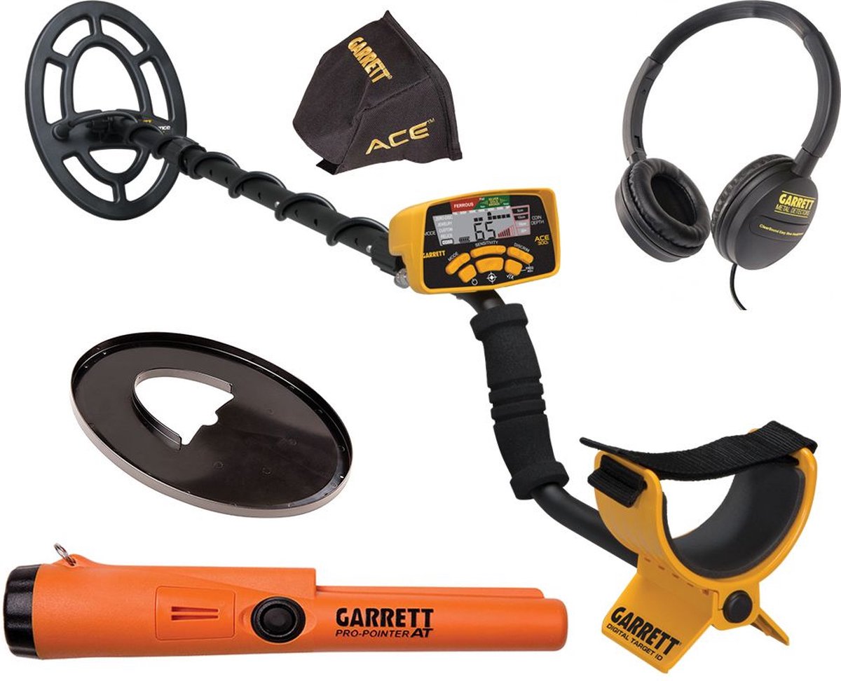Garrett Ace 300I Metaaldetector met gratis AT Pro-pointer Pinpointer