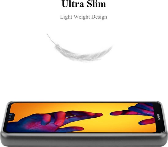 Coque Cadorabo pour Huawei P20 LITE 2018 / NOVA 3E en GRIS MÉTALLIQUE - Coque de protection en silicone TPU souple