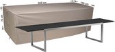 Raffles Covers Beschermhoes tuintafel - 360 x 100 H: 75 cm - RT360 - Waterdicht | Solution Dyed | UV-bestendig | Elastisch trekkoord | Airvents - Tuintafelhoes