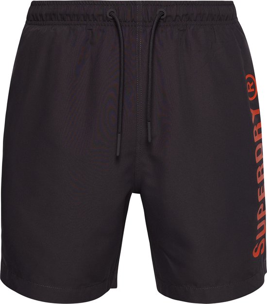 Superdry Code Core Sport 17 Inch Swim Heren Zwembroek - Grijs - Maat S