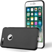 Cadorabo Hoesje geschikt voor Apple iPhone 7 PLUS / 7S PLUS / 8 PLUS in METALLIC ZWART - Beschermhoes gemaakt van flexibel TPU silicone Case Cover