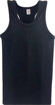 SQOTTON® halterhemd - 100% katoen - Zwart - Maat M