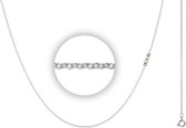iXXXi Jewelry Ketting 1mm 40-80cm Zilverkleurig met Logo 80 cm