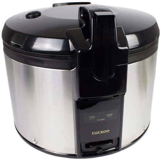 Cuckoo SR-4600 rijstkoker Zwart, Roestvrijstaal 4,6 l