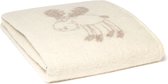 WOOOL® | Wollen Babydeken | LITTLE REINDEER (Beige) | 130x90cm | Kinderdeken | 88% Nieuw-Zeelandse Wol - 12% Katoen | Dekentje