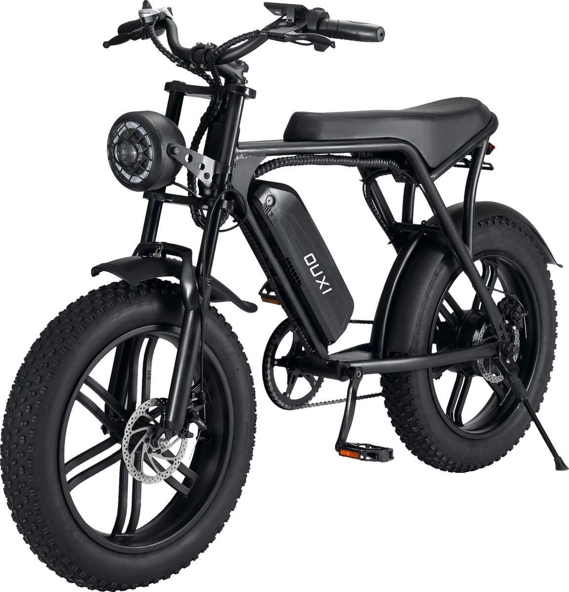 Ouxi V8 - Fatbike - Elektrische Fiets - Fatbike Electrisch - E Bike - 15 Ah Accu 250W - Zwart