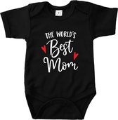 The world's best mom - Maat 80 - Romper zwart