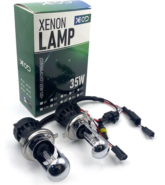 XEOD Xenon Vervangingslampen - H4 8000K Bi-Xenon lampen – Auto Verlichting  Lamp –... | bol.com