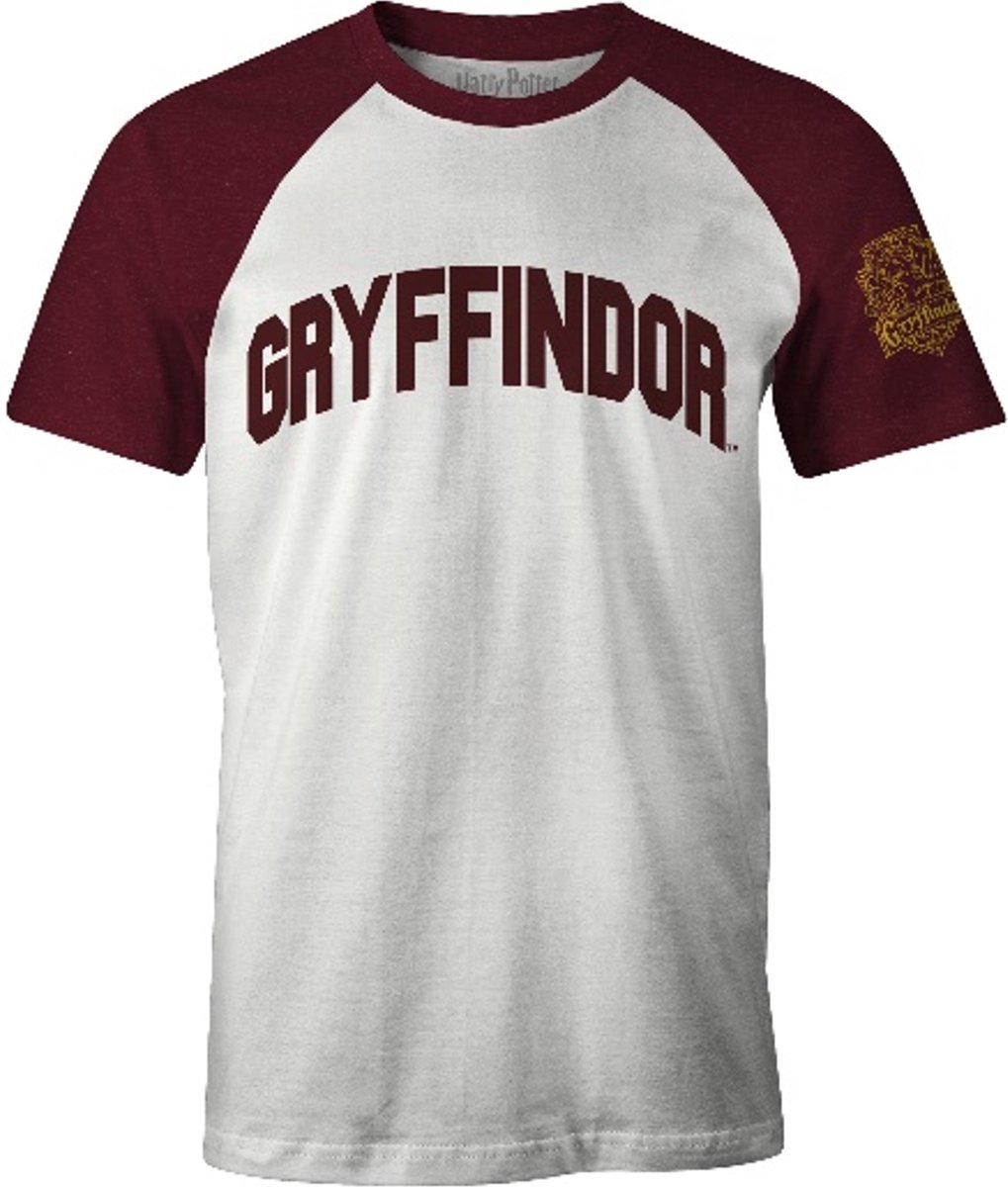Harry Potter - Gryffindor - T-Shirt - Wit en Rood - S