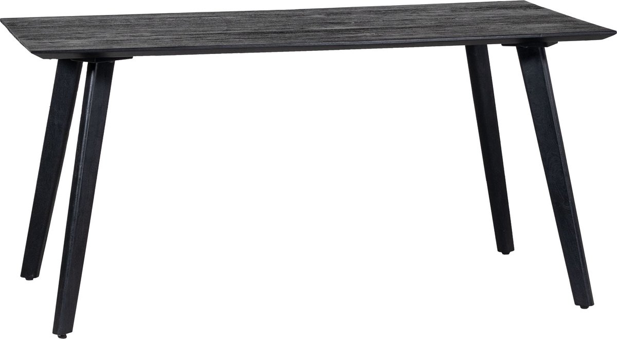 Giga Meubel Eettafel Oslo - Zwart Mangohout - 160x90x76cm