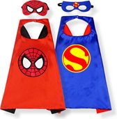 Spiderman & Superman Cape - carnavalskleding - Superhelden - Verkleden Kinderen