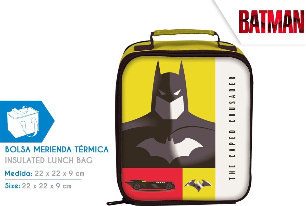 Batman The Caped Thermo Lunchtas - Koeltas - 22 cm - Voor kinderen