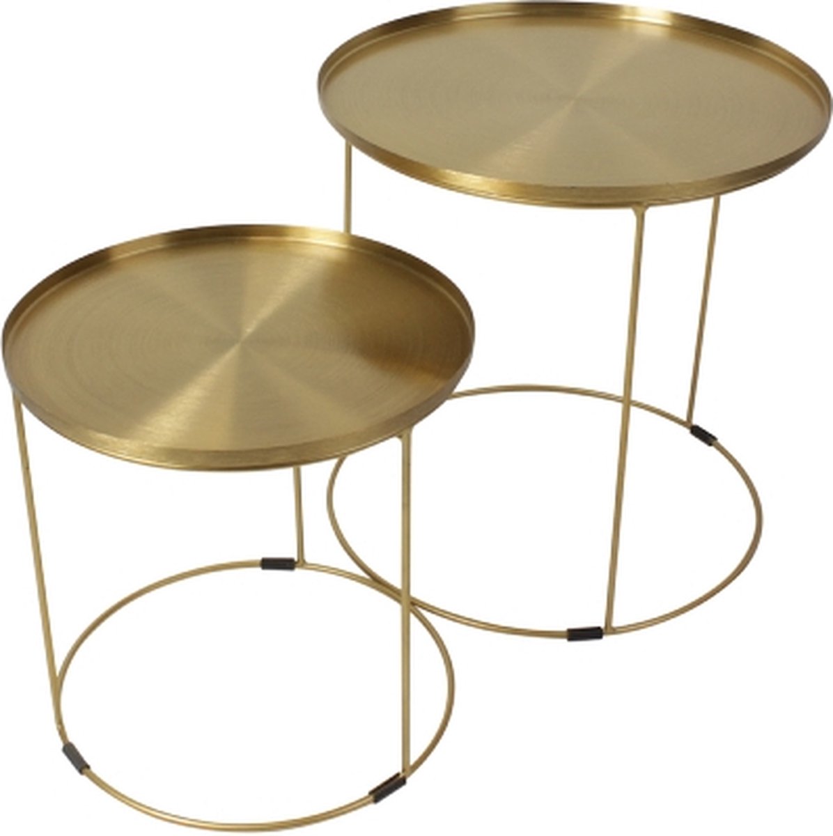 Set Bijzettafels Rond - Goud