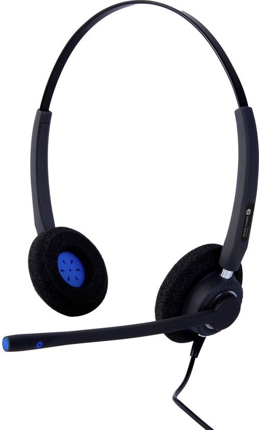 Alcatel-Lucent Enterprise AH 22 U On Ear headset Telefoon Kabel Zwart Ruisonderdrukking (microfoon)