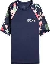 Roxy - UV Rashguard voor meisjes - Korte mouw - UPF50 - Mood Indigo Alma Swim - maat 128-140cm