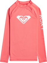 Roxy - UV Rashguard voor meisjes - Whole Hearted - Lange mouw - UPF50 - Sun Kissed Coral - maat 168cm
