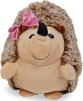 Egel met Roze Strik Pluche Knuffel 24 cm [Hedgehog Plush Toy | Speelgoed Knuffeldier Knuffelbeest voor kinderen jongens meisjes]