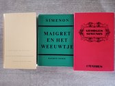 3 x Georges Simenon , Maigret en de Weduwe 1954, Omnibus met 3 x Maigret 1969 , Omnibus Detectivebureau O 1971