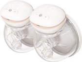 Youha - Elektrische borstkolf dubbelzijdig - The NEXT - handfree kolven - makkelijk kolfapparaat - BPA-vrij - dubbele borstkolven - 2x 240ML cups voor Moedermelk - LED scherm - draadloze kolf - Maat: 24mm