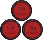 American Crew Cream Pomade - Light Hold 3x
