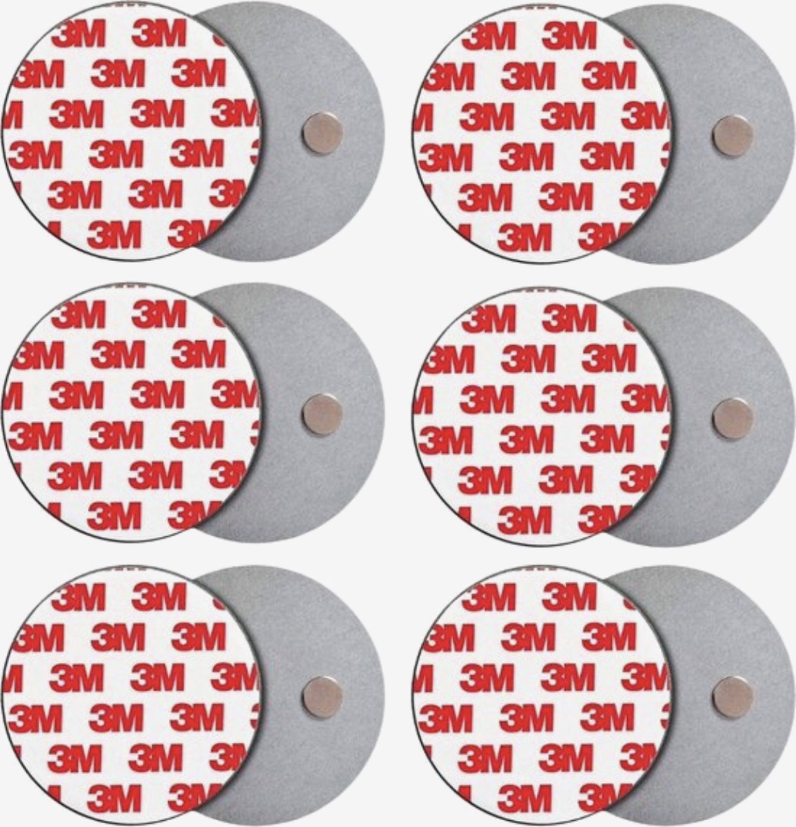 THAR Rookmelder Bevestiging Magneet - Ophangsysteem - Magneten - Montageset - Brandmelder - 3M - 6 Stuks