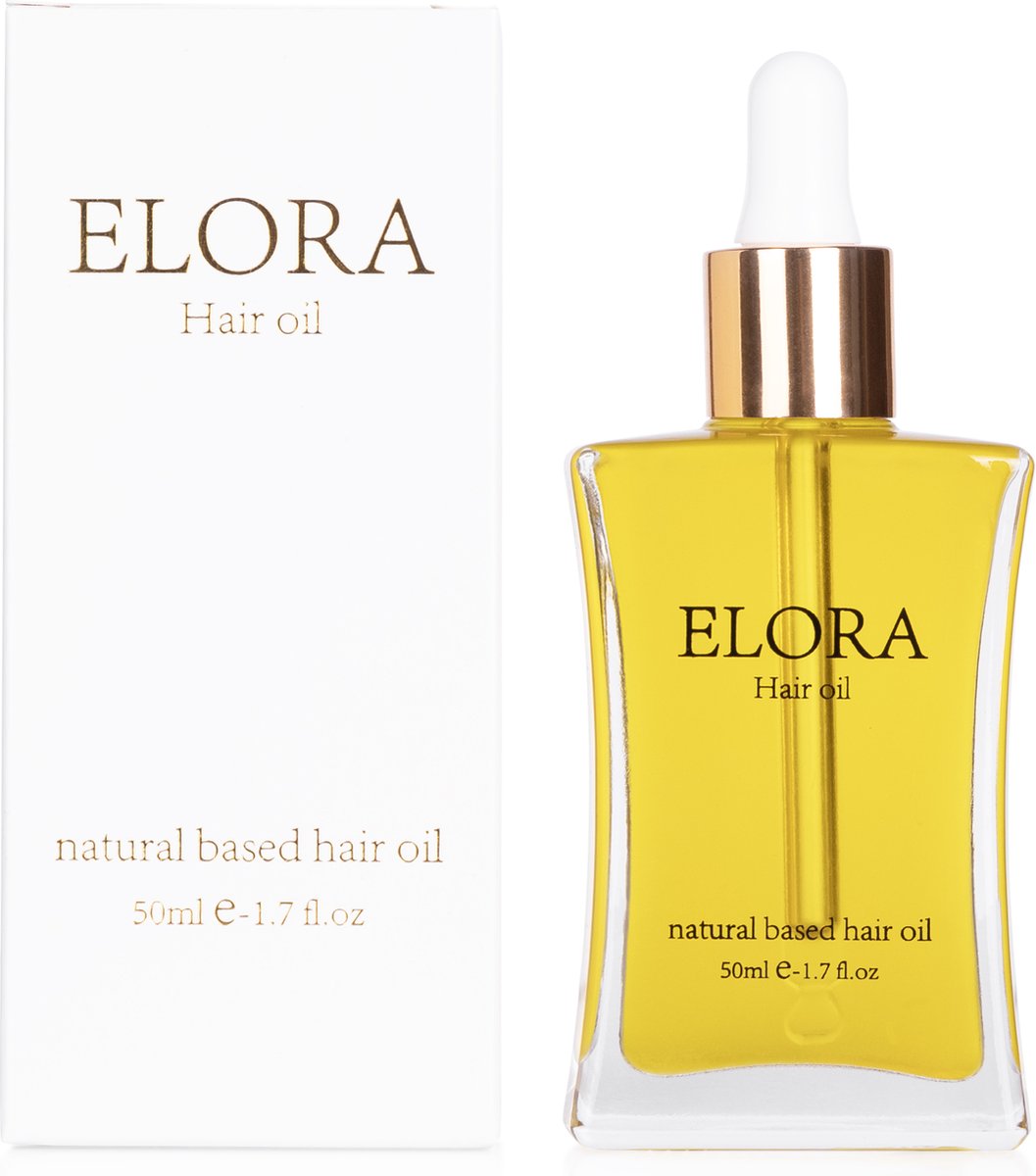 Elora haarolie 50 ml. 100%natuurlijk | haarolie voor snelle haargroei | Alle haartypes | Anti haaruitval
