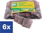 Tampons à récurer Cleany Soappads - 6 x 10 pièces
