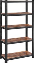 Bol.com Staande Plank Boekenkast Opbergrek 5 Planken Keukenrek Rek aanbieding