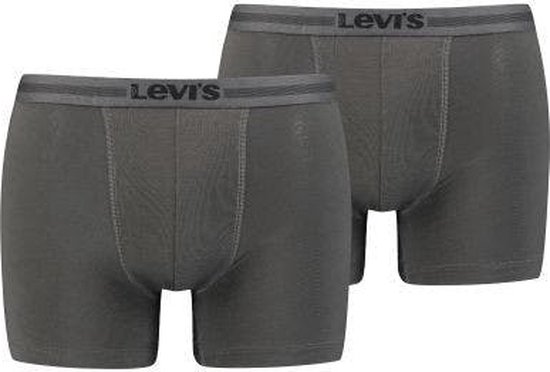 Levi's Lange short - 2 Pack 005 Antraciet - maat XXL (XXL) - Heren Volwassenen - Lyocell- 701203926-005-XXL