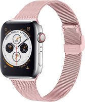 iMoshion Bandje Geschikt voor Apple Watch Bandje Series 1 / 2 / 3 / 4 / 5 / 6 / 7 / 8 / 9 / SE - 38 / 40 / 41 mm - iMoshion Milanees vouwband - Roze