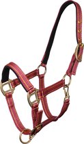 MHS Halter Chique Mini Yearling Bordeaux / Or