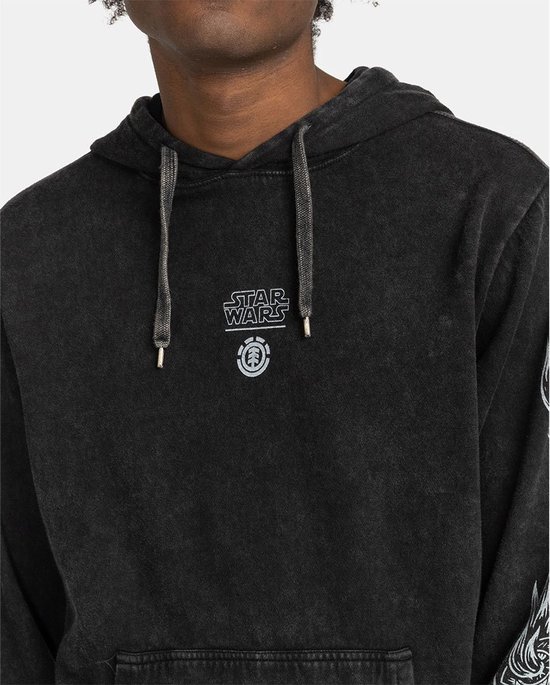ELEMENT Sweat à Star de la Mort Hommes - Noir Délavé - M