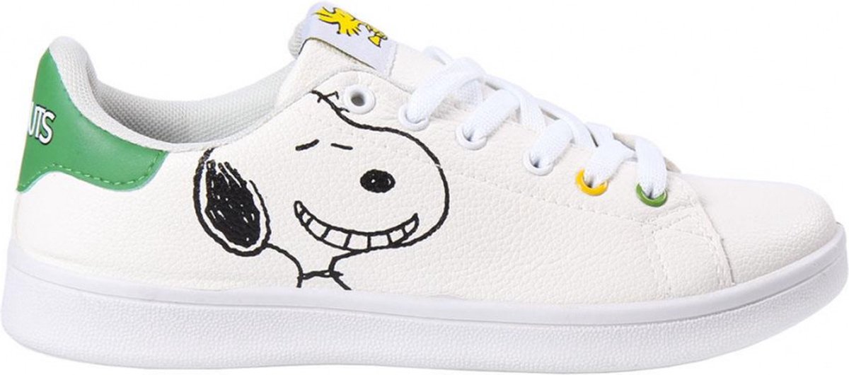 Original Snoopy Peanuts dames sneakers wit - maat 37 - sportief casual - sportschoenen lifestyle