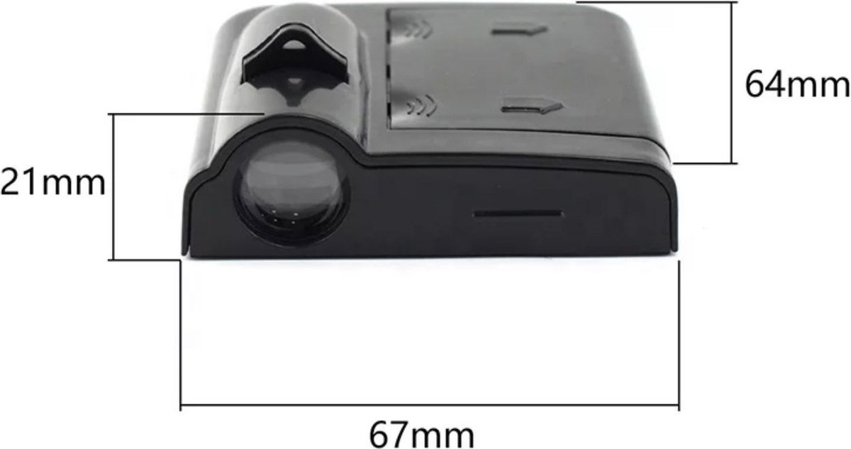 AMG Deur Logo Projector - Portier voertuigverlichting - Auto deur verlichting - Auto interieur - Mercedes accessoires - Set van 2 - Portierverlichting - Laser Projector -
