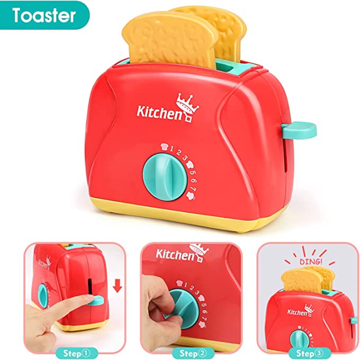 Cuisine Jouet Enfant Avec Cafetière, Mixeur, Grille-pain | Électroménager Simulation Dinette 3 Ans Et Plus | Jeu De Rôle Interactif