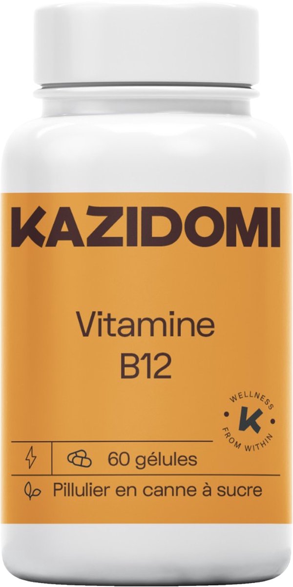 Kazidomi - Vitamine B12 60 capsules - Biologisch - Duurzaam - Vegan