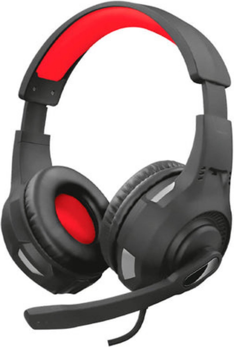 Gaming headset met microfoon - Hoofdtelefoon voor Gaming - Bedrade Hoofdtelefoons - Multi Platform - Zwart met Rood