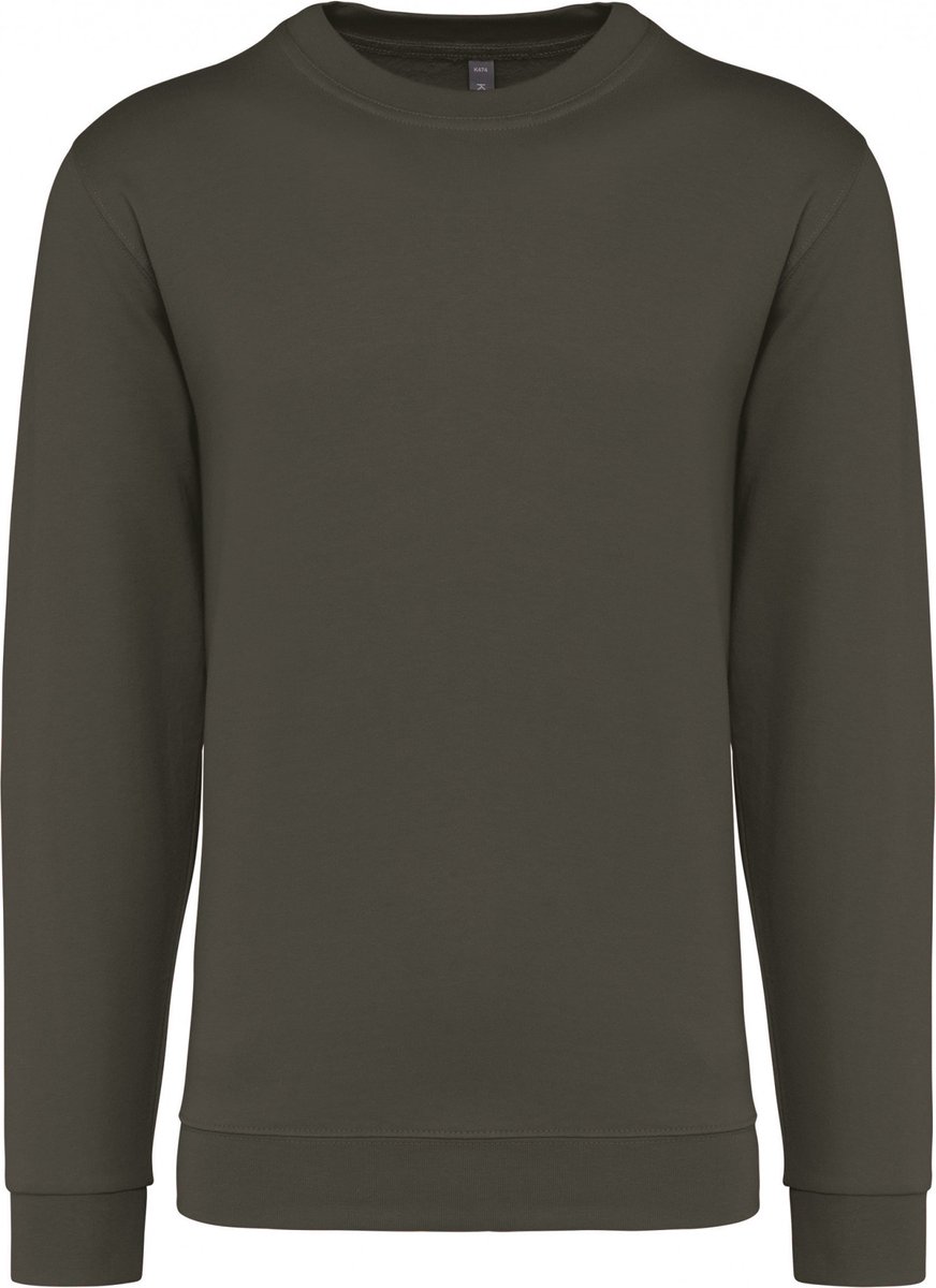 Sweater ‘Crew Neck Sweatshirt’ Kariban Collectie Basic+ Dark Khaki