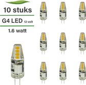 G4 LED lamp / GU4 LED - 10-pack - 12 volt - 1.5W - 2700K warm wit - 140 lumen - Vervangt 15-20W
