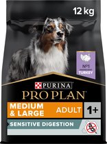 Pro Plan Graanvrij Medium & Large Adult Sensitive Digestion - Hondenvoer Droogvoer - Kalkoen - 12 kg