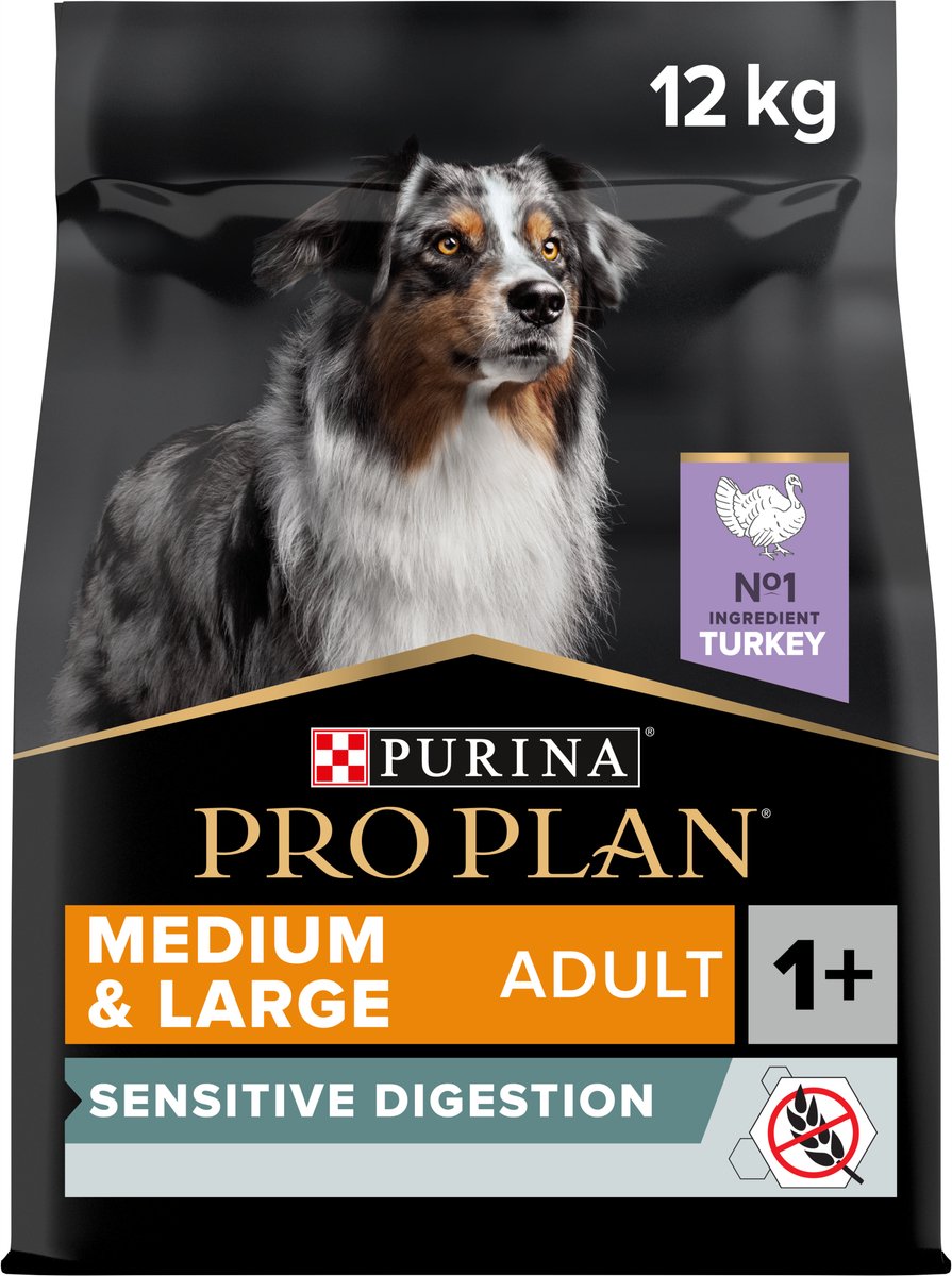 PURINA® PRO PLAN® Graanvrij Sensitive Digestion Adult - Hondenvoer - Kalkoen - 12 kg