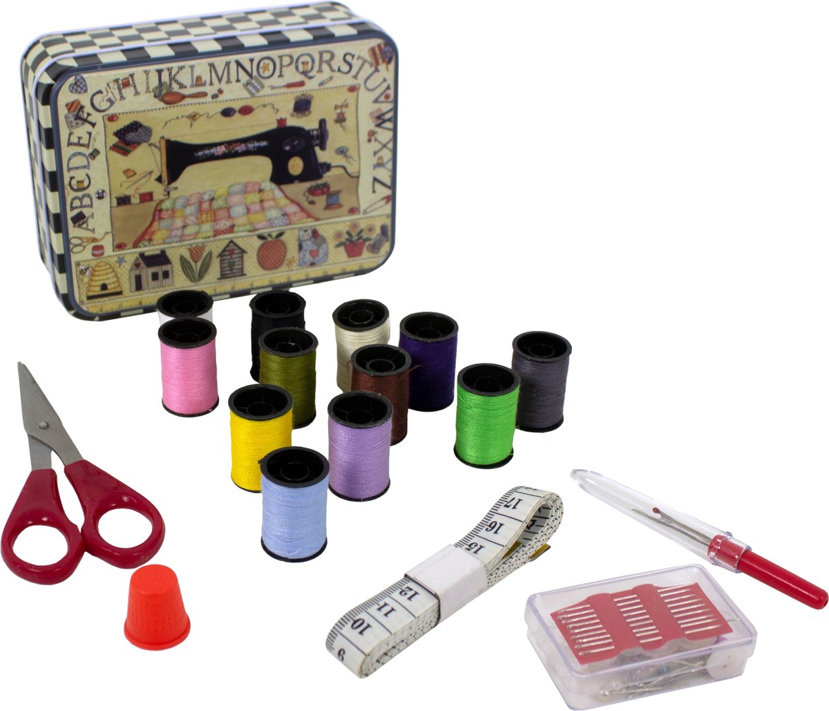 Genius Ideas Sewing Kit w/ Metal Box - Genius Ideas