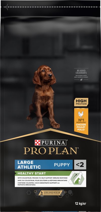 Pro Plan Healthy Start Puppy Large Athletic - Hondenvoer Droogvoer - Kip - 12 kg - Pro Plan
